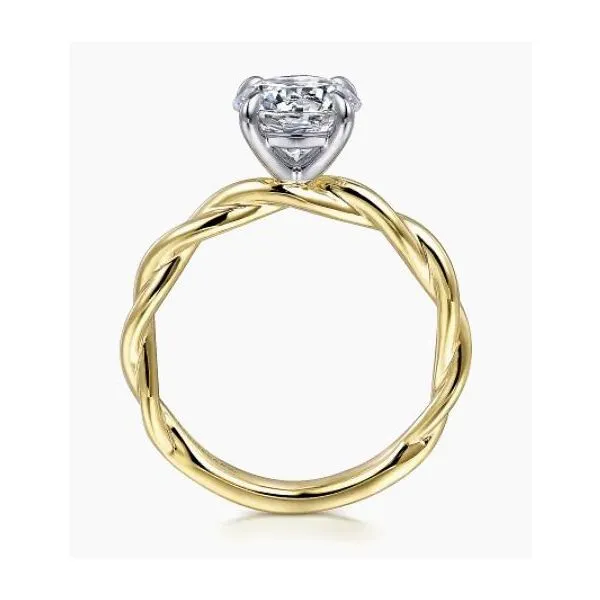 14 Karat Yellow Gold Engagement Ring Setting