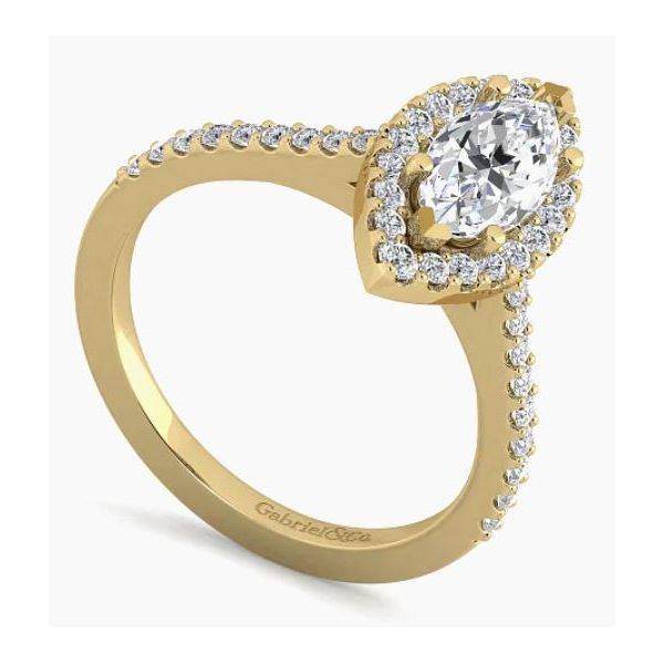 14 Karat Yellow Gold Natural Diamond Engagement Ring Setting Image 3 Carroll / Ochs Jewelers Monroe, MI