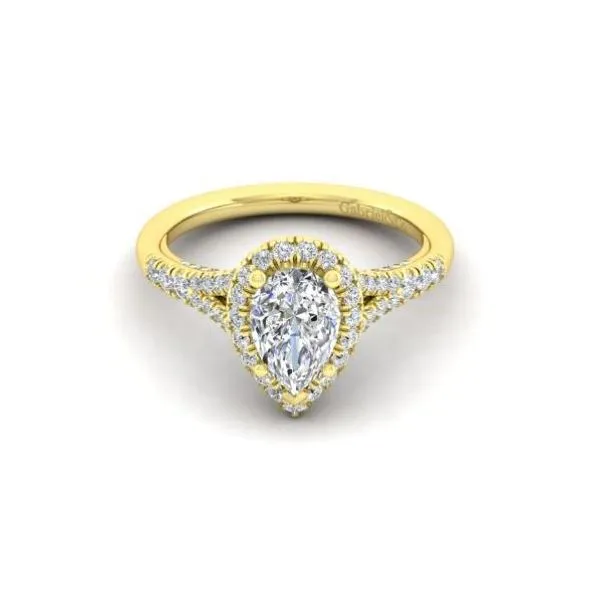 14 Karat Yellow Gold Natural Diamond Engagement Ring Setting Image 2 Carroll / Ochs Jewelers Monroe, MI