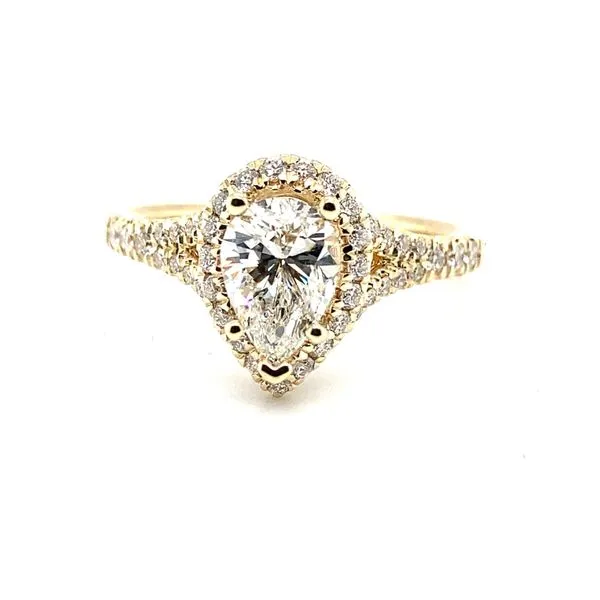 14 Karat Yellow Gold Natural Diamond Engagement Ring Setting Carroll / Ochs Jewelers Monroe, MI