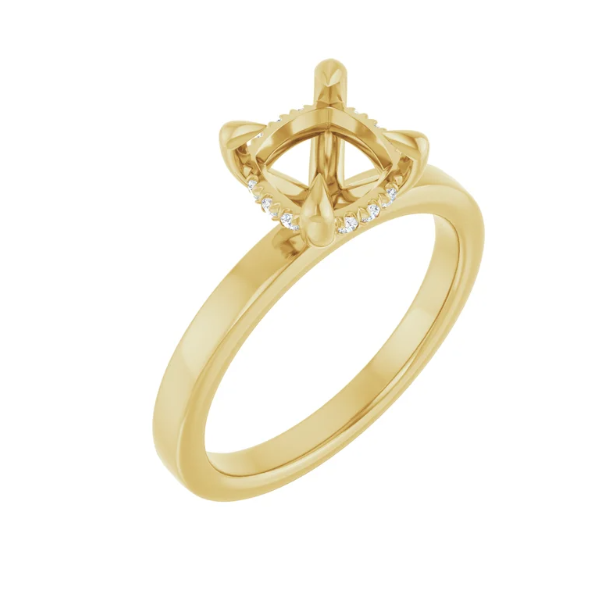 Natural Diamond Engagement Ring Setting Carroll / Ochs Jewelers Monroe, MI