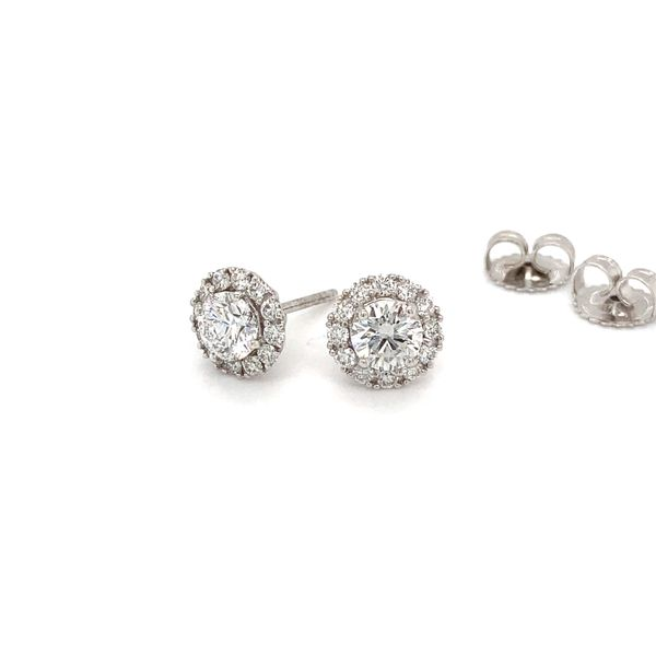 1-1/4 ctw Diamond Halo Stud Earrings Carroll / Ochs Jewelers Monroe, MI