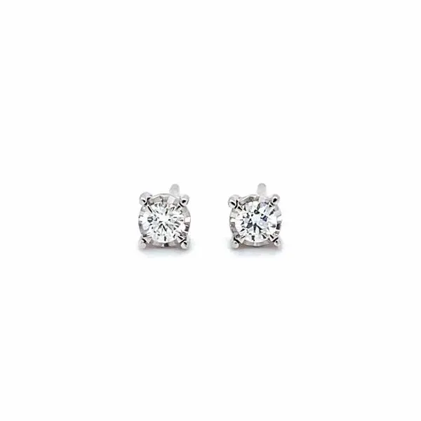 1/4 ctw Round Diamond Reflections Stud Earrings in 14kt White Gold Carroll / Ochs Jewelers Monroe, MI