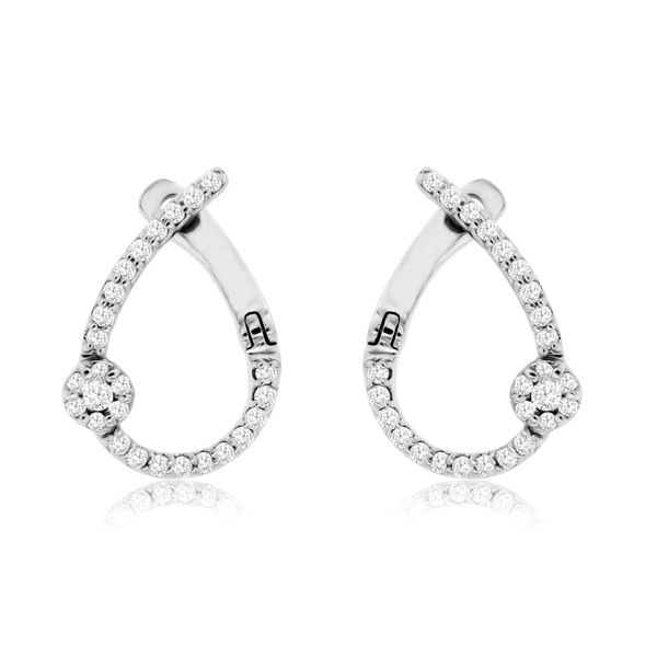 0.22 ctw Twist Dangle Diamond Earrings in 14 Karat Carroll / Ochs Jewelers Monroe, MI