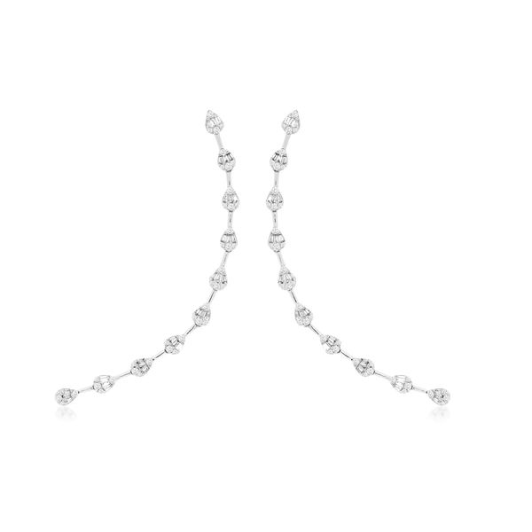 1.06 ctw Diamond Pear Shape Earrings in 14 Karat Carroll / Ochs Jewelers Monroe, MI