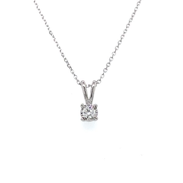 1/10 ctw Round Diamond Reflections Pendant in 14kt White Gold Carroll / Ochs Jewelers Monroe, MI