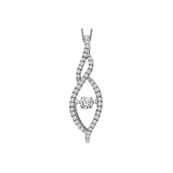 3/8 ctw Diamonds Box Pendant in 14 Karat Carroll / Ochs Jewelers Monroe, MI