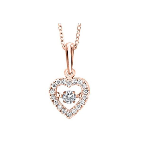 3/8 ctw Heart Rhythm of Love Diamond Pendant in 10 Karat Carroll / Ochs Jewelers Monroe, MI