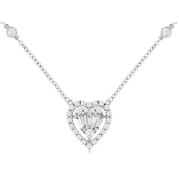 0.32 ctw Heart Diamond Pendant in 14 Karat Carroll / Ochs Jewelers Monroe, MI