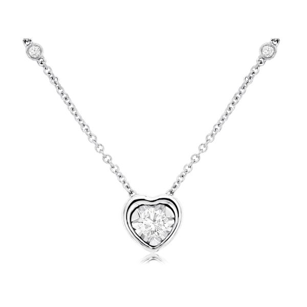 0.26 ctw Heart Diamond Pendant in 14 Karat Carroll / Ochs Jewelers Monroe, MI