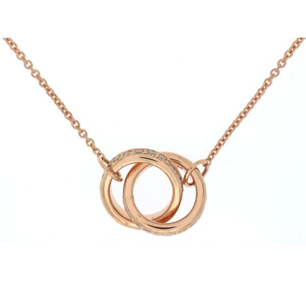 0.45 ctw Interlocking Circle Diamond Pendant in 14 Karat Carroll / Ochs Jewelers Monroe, MI
