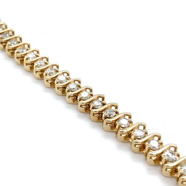 14K Yellow Gold Tennis Diamond Bracelet Image 2 Carroll / Ochs Jewelers Monroe, MI