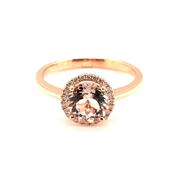 Morganite & Diamonds Ring in 14 Karat Carroll / Ochs Jewelers Monroe, MI