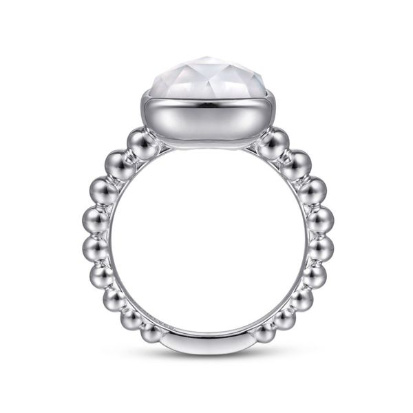 925 Sterling Silver Rock Crystal and White MOP Bujukan Ring Image 2 Carroll / Ochs Jewelers Monroe, MI
