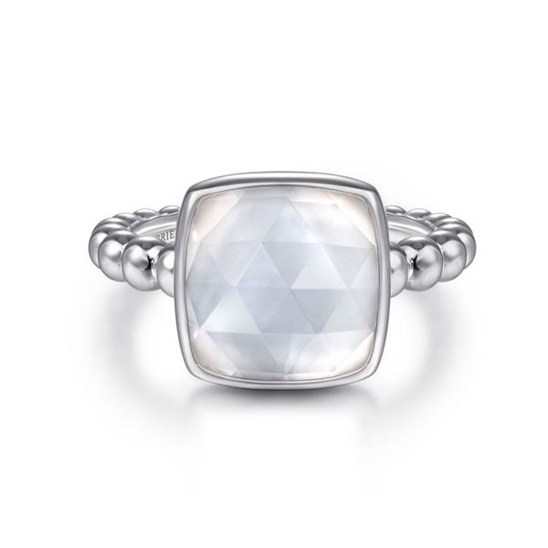 925 Sterling Silver Rock Crystal and White MOP Bujukan Ring Carroll / Ochs Jewelers Monroe, MI