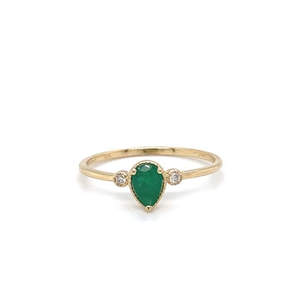 Emerald & Diamond Birthstone Ring in 14 Karat Carroll / Ochs Jewelers Monroe, MI