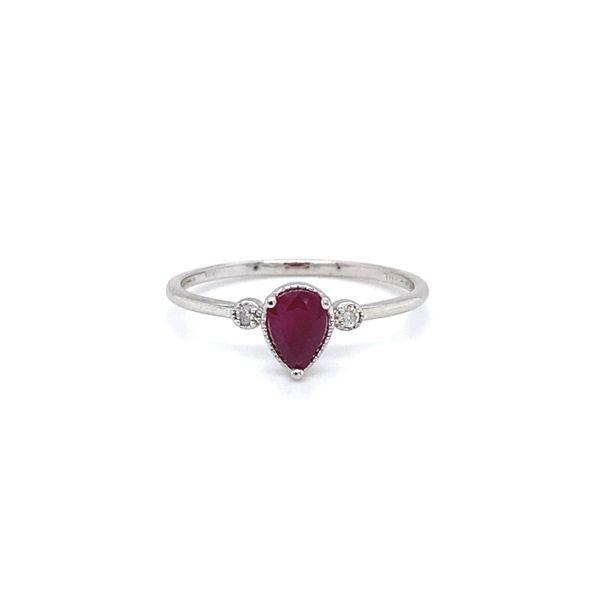 Ruby & Diamond Birthstone Ring in 14 Karat Carroll / Ochs Jewelers Monroe, MI