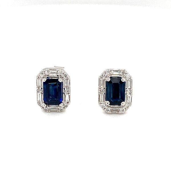 Sapphires & Diamonds Earrings in 14 Karat Carroll / Ochs Jewelers Monroe, MI