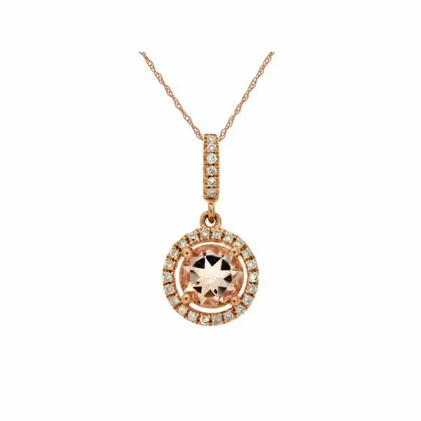 Morganite & Diamonds Pendant in 14 Karat Carroll / Ochs Jewelers Monroe, MI