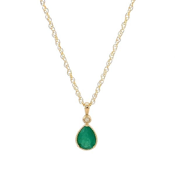 Emerald & Diamond Pendant Carroll / Ochs Jewelers Monroe, MI