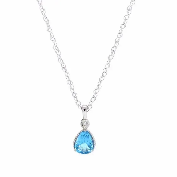 Blue Topaz & Diamond Pendant Carroll / Ochs Jewelers Monroe, MI