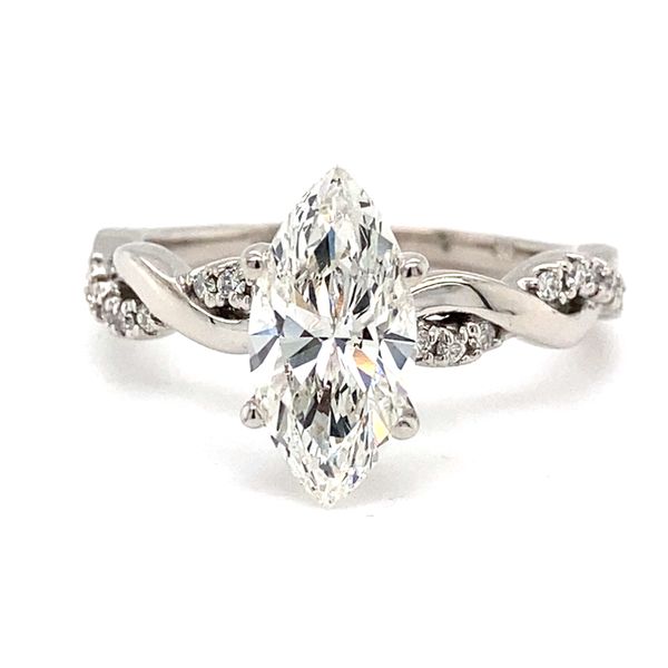 Twist Band Lab Grown Diamond Engagement Ring Carroll / Ochs Jewelers Monroe, MI