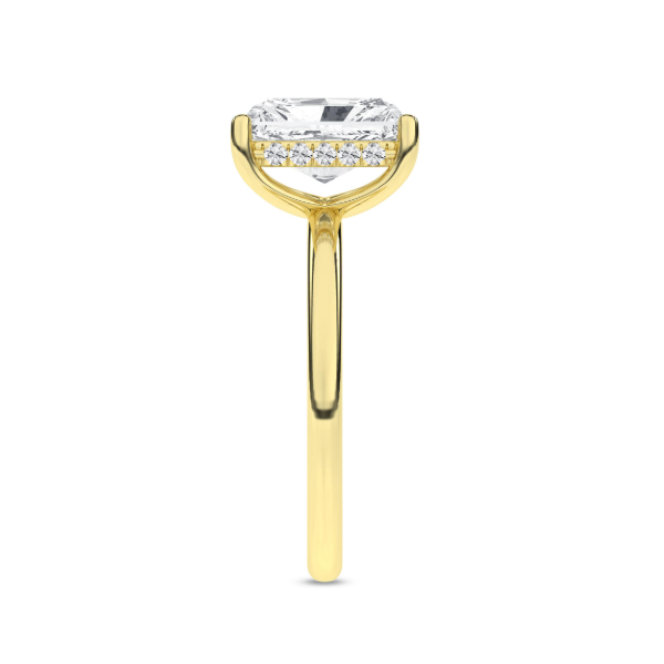 14K Yellow Gold Hidden Halo Engagement Ring Image 2 Carroll / Ochs Jewelers Monroe, MI