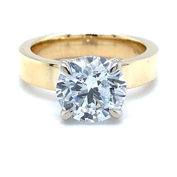 Yellow & White 14 Karat Solitaire Engagement Ring Carroll / Ochs Jewelers Monroe, MI