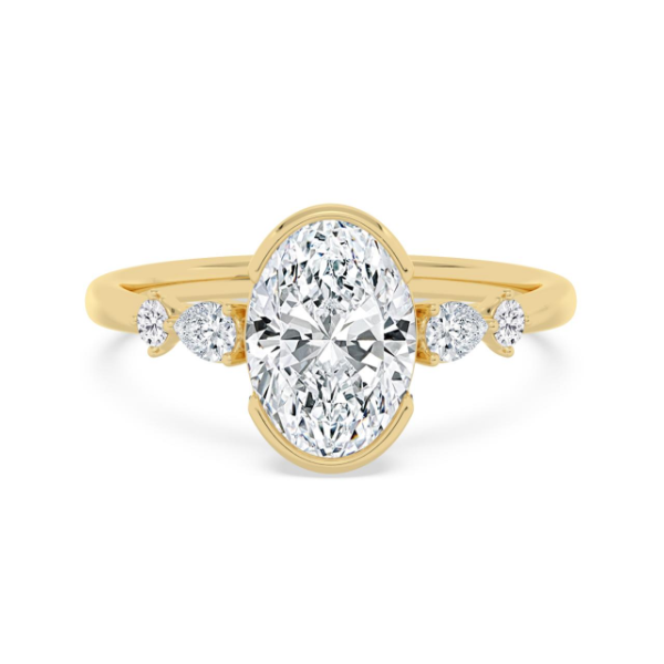 14 Karat Yellow Gold Oval Diamond Engagement Ring Carroll / Ochs Jewelers Monroe, MI