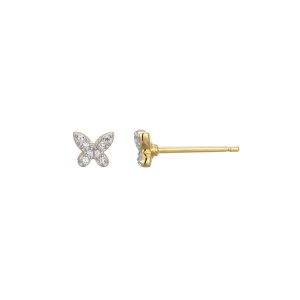 Sterling Silver Butterfly Stud Earrings Carroll / Ochs Jewelers Monroe, MI