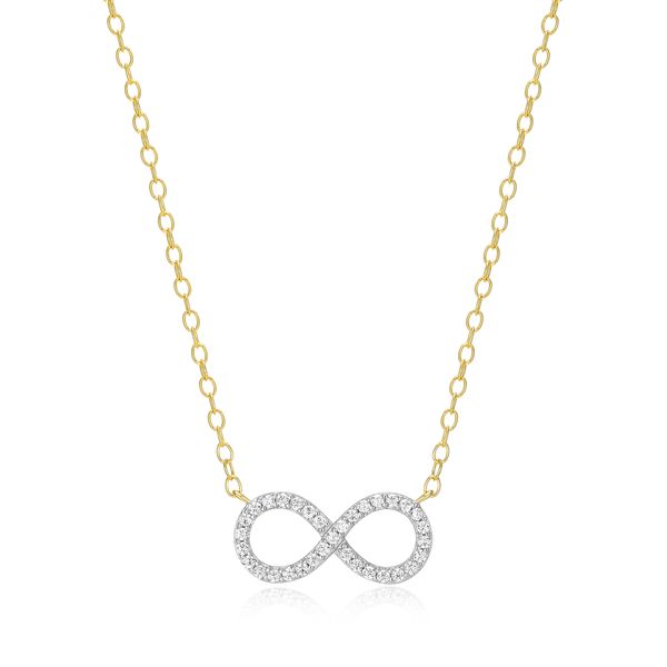 Yellow Sterling Silver Infinity Pendant Carroll / Ochs Jewelers Monroe, MI