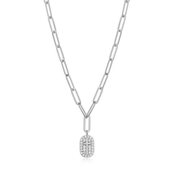 White Sterling Silver Cross Pendant Carroll / Ochs Jewelers Monroe, MI