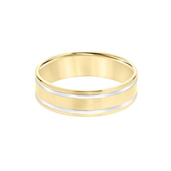 6mm Satin Parallel-Cut 14kt Gold Wedding Band Carroll / Ochs Jewelers Monroe, MI