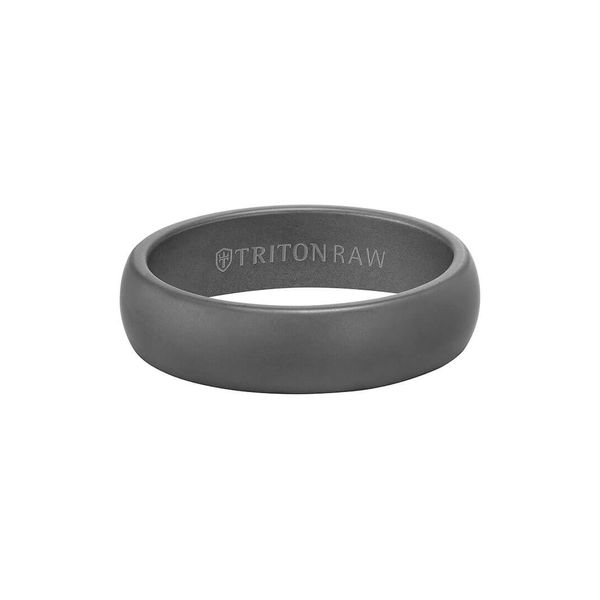 6mm Raw Half-Round Tungsten Wedding Band Carroll / Ochs Jewelers Monroe, MI