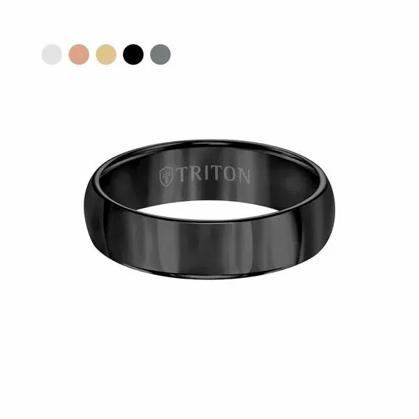 6mm Polished Half-Round Tungsten Wedding Band Carroll / Ochs Jewelers Monroe, MI