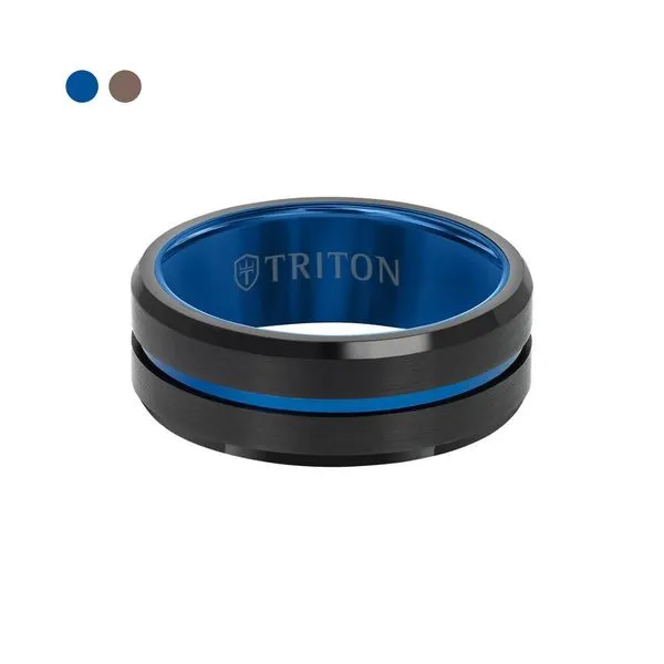 8mm Center Line Tungsten Wedding Band Carroll / Ochs Jewelers Monroe, MI