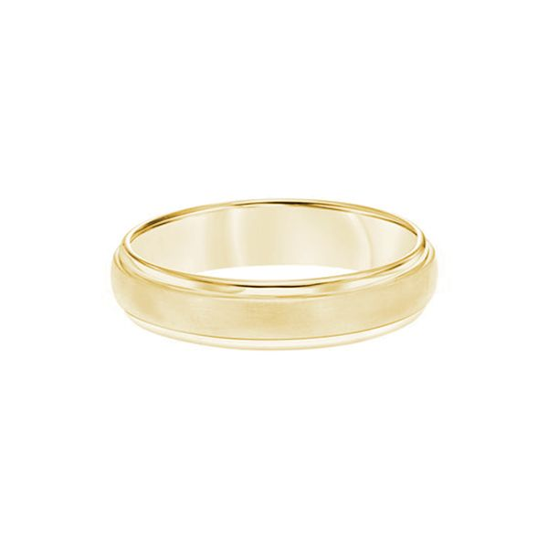5mm Satin Milgrain-Edge 14kt Gold Wedding Band Carroll / Ochs Jewelers Monroe, MI