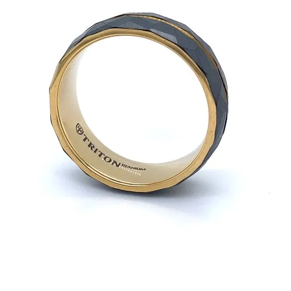 Titanium Gents Band 8mm with inset Image 2 Carroll / Ochs Jewelers Monroe, MI