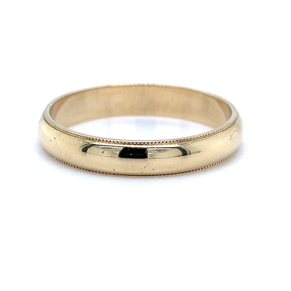 14K Yellow Gold 3.3mm Milgrain Edge Band Ring Carroll / Ochs Jewelers Monroe, MI