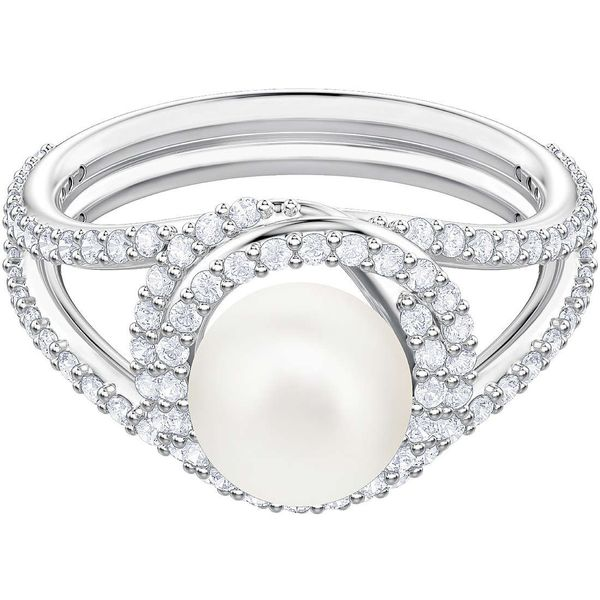 Crystal Pearl Ring Carroll / Ochs Jewelers Monroe, MI