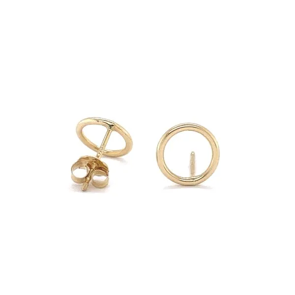 Open Circle Earrings in 14 Karat Carroll / Ochs Jewelers Monroe, MI