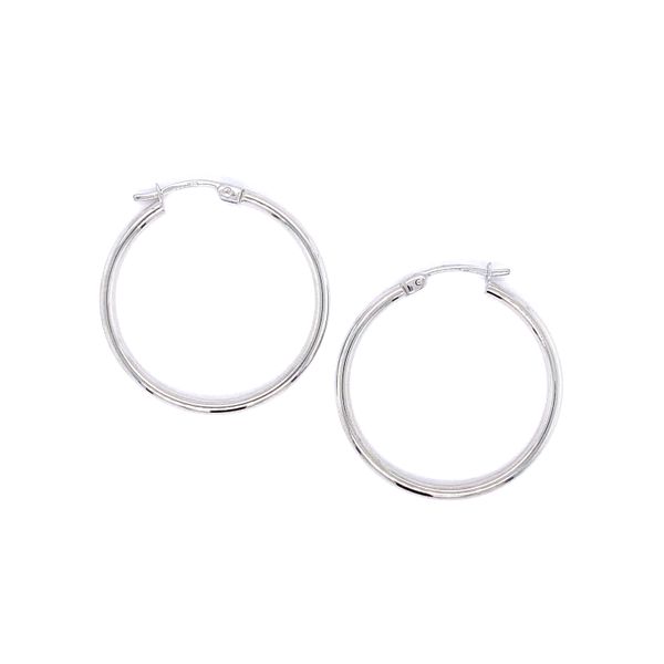 30 x 2 mm Hoop Earrings in 14 Karat Carroll / Ochs Jewelers Monroe, MI