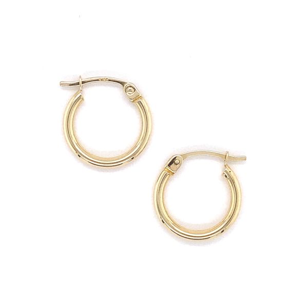 15 x 3 mm Hoop Earrings in 14 Karat Carroll / Ochs Jewelers Monroe, MI