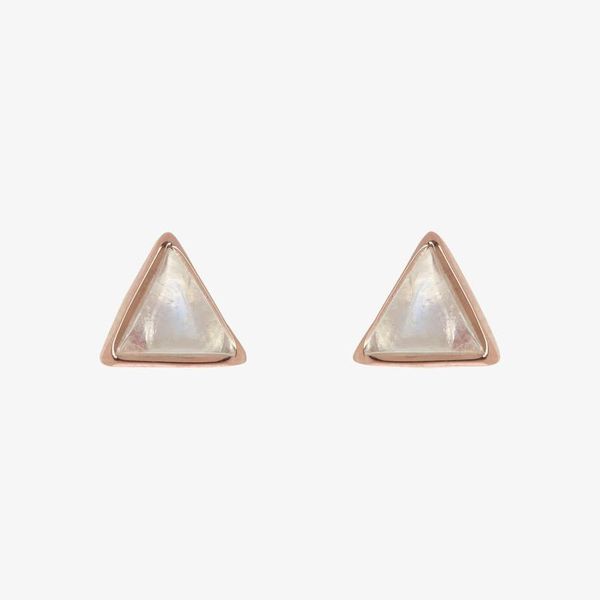 Gemstone Triangle Stud Earrings Carroll / Ochs Jewelers Monroe, MI
