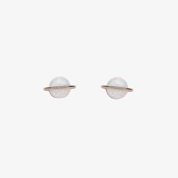 Opal Saturn Stud Earrings Carroll / Ochs Jewelers Monroe, MI