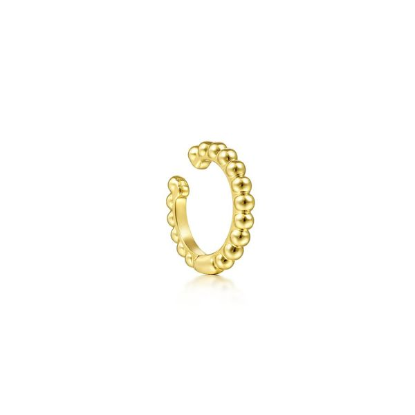 14K Yellow Gold 13.5mm Bujukan Single Cuff Earring Carroll / Ochs Jewelers Monroe, MI