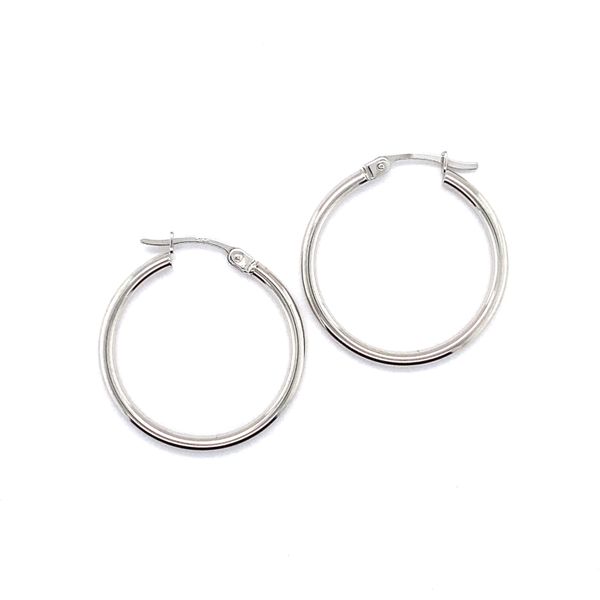 25x2 mm Hoop Earrings in 14 Karat Carroll / Ochs Jewelers Monroe, MI
