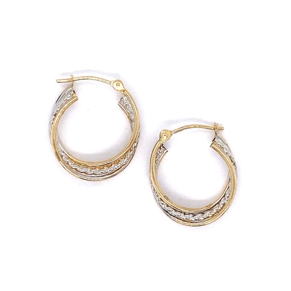 18 mm Triple Hoop Earrings in 14 Karat Carroll / Ochs Jewelers Monroe, MI