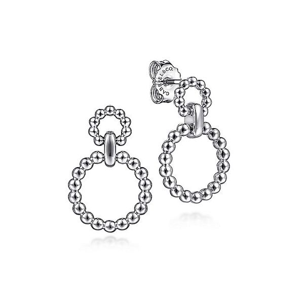 925 Sterling Silver Beaded Drop Earrings Carroll / Ochs Jewelers Monroe, MI