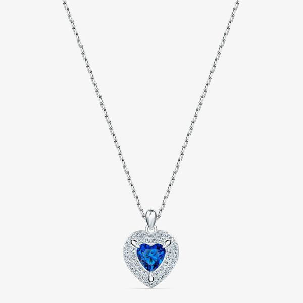 Blue Crystal Heart Carroll / Ochs Jewelers Monroe, MI